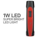 SYSKA T112ML DUOTRON 1W Bright Led Rechargeable Torch (Red) (Pack of 3)